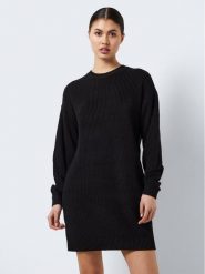Noisy May Sukienka dzianinowa Maysa 27027577 Czarny Loose Fit. Czarne sukienki damskie Noisy may, bez wzorów, z bawełny, bez ramiączek. Za 99.99 zł.