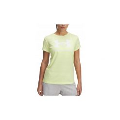 Koszulka Damska T-Shirt Damski Sportowy Under Armour Graphic Rival Logo Xl. Żółte koszulki sportowe damskie Under Armour, xl, bez wzorów, bez ramiączek, do biegania. Za 99.99 zł.