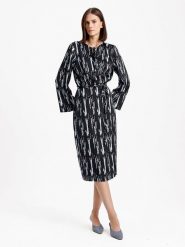 BGN Sukienka w kolorze czarno-błękitnym rozmiar: 40. Czarne sukienki damskie BGN, bez wzorów, z tkaniny, bez ramiączek. Za 83.03 zł.