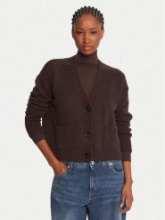 Weekend Max Mara Kardigan Filmato 2525346062 Brązowy Regular Fit. Brązowe kardigany damskie Weekend Max Mara, s, bez wzorów, z wełny. Za 1,189.00 zł.
