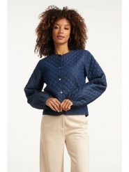 Smashed Lemon Kurtka w kolorze granatowym rozmiar: 4XL. Niebieskie kurtki damskie Smashed Lemon, xl, bez wzorów, z bawełny, bez kaptura. Za 139.54 zł.