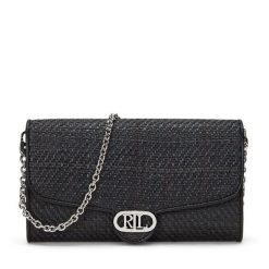 Torebka LAUREN RALPH LAUREN. Czarne torebki wieczorowe damskie Lauren Ralph Lauren, bez wzorów, bez dodatków. Za 619.99 zł.