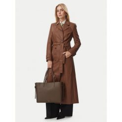 Torebka Furla. Zielone shopper bag Furla, bez wzorów, bez dodatków. Za 1,579.00 zł.