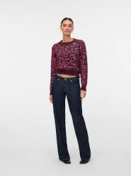 Vero Moda Sweter w kolorze bordowym rozmiar: XL. Czerwone swetry klasyczne damskie Vero Moda, xl, bez kołnierzyka. Za 87.40 zł.