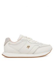 Tommy Hilfiger Sneakersy Runner FW0FW08696 Écru. Obuwie sportowe damskie Tommy Hilfiger, ze skóry, bez zapięcia. Za 339.99 zł.