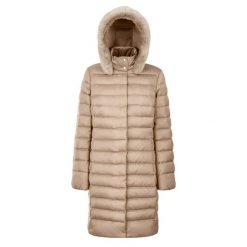 Kurtka GEOX W BETTANIE Brązowy. Brązowe kurtki damskie Geox, bez wzorów, z tkaniny, bez kaptura. Za 655.99 zł.