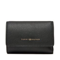 Portfel damski Tommy Hilfiger. Czarne portfele damskie Tommy Hilfiger, bez wzorów. Za 259.99 zł.