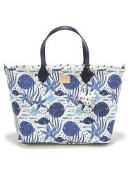 La Millou Torebka "Dla Mamy M" - Feeria Premium Zip/Santorini - (S)45 x (W)29 cm rozmiar: onesize. Brązowe torebki klasyczne damskie La Millou, z materiału, duże, z nadrukiem, bez dodatków. Za 126.45 zł.