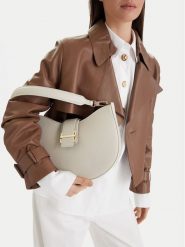 GINO ROSSI Torebka 1-2 Szary. Szare torebki klasyczne damskie Gino Rossi, z materiału, bez dodatków. Za 229.99 zł.