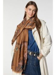 Lucky Bees Szal w kolorze brązowym - 180 x 85 cm rozmiar: onesize. Brązowe szaliki damskie Lucky Bees, bez wzorów, z bawełny. Za 101.23 zł.