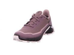 Buty do biegania damskie Salomon Alphacross 5 Gtx. Fioletowe obuwie trekkingowe damskie Salomon, z materiału, bez zapięcia. Za 579.75 zł.