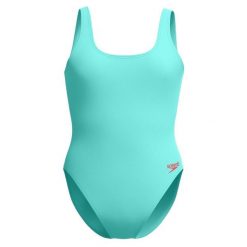 Teksturowany Jednoczęściowy Kostium Kąpielowy Dla Kobiet. Niebieskie stroje jednoczęściowe Speedo, bez wzorów. Za 211.99 zł.