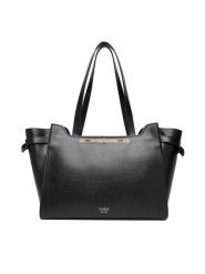 Guess Torebka HWAMGP L5481 Czarny. Czarne shopper bag Guess, z aplikacjami, ze skóry, bez dodatków. Za 2,399.00 zł.