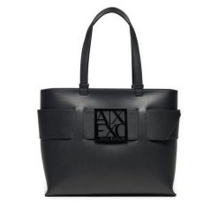 Torebka Armani Exchange. Czarne torebki klasyczne damskie Armani Exchange, bez dodatków. Za 639.99 zł.