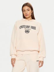Guess Bluza V5RQ02 KCLD1 Écru Regular Fit. Bluzy damskie Guess, m, z aplikacjami, z syntetyku, bez kaptura. Za 219.99 zł.