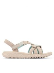 Columbia Sandały Konos Esla 2149711 Beżowy. Brązowe sandały damskie Columbia, bez wzorów, z materiału, bez obcasa, bez zapięcia. Za 299.99 zł.