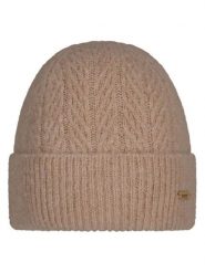 Barts Czapka "Calmela" w kolorze beżowym rozmiar: onesize. Brązowe czapki damskie Barts, z aplikacjami, z wełny. Za 135.17 zł.