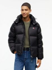 Tommy Jeans Kurtka puchowa dla kobiet Kobiety czarny, XXL. Czarne kurtki damskie Tommy Jeans, xxl, bez wzorów, z jeansu, bez kaptura. Za 1,199.95 zł.