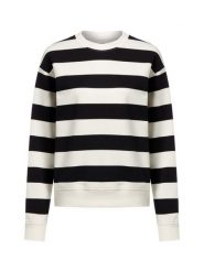 Marie Lund Bluza damska Kobiety Bawełna czarny|biały w paski, L. Białe bluzy damskie Marie Lund, l, bez wzorów, z bawełny, bez kaptura. Za 139.95 zł.