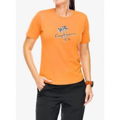 Koszulka bawełniana damska Craghoppers Ally S/S. Brązowe koszulki sportowe damskie Craghoppers, s, bez wzorów, z bawełny, bez ramiączek. Za 79.99 zł.