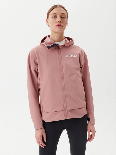 Adidas Kurtka softshell Terrex Multi JC6861 Różowy Regular Fit. Czerwone kurtki sportowe damskie Adidas, l, bez wzorów, z softshellu, bez kaptura. Za 489.99 zł.