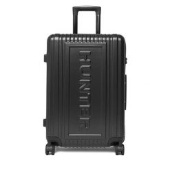 Walizka średnia Hunter. Czarne walizki Hunter, bez wzorów, średnie. Za 359.99 zł.