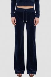 JUICY COUTURE Granatowe spodnie dresowe damskie Layla Low Rise Pocket, Rozmiar M. Niebieskie spodnie dresowe damskie Juicy Couture, m, bez wzorów, z dresówki. W wyprzedaży za 287.99 zł.