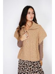 C& Jo Sweter w kolorze karmelowym rozmiar: 40. Brązowe swetry klasyczne damskie C& Jo, z kaszmiru, bez kołnierzyka. Za 171.28 zł.