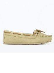 Clarks Skórzane mokasyny w kolorze beżowym rozmiar: 37. Brązowe mokasyny damskie Clarks, bez obcasa. Za 171.28 zł.