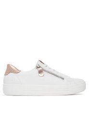 Remonte Sneakersy D0903-81 Biały. Białe obuwie sportowe damskie Remonte, ze skóry, bez zapięcia. Za 399.99 zł.