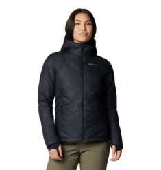 Damska kurtka Columbia Heavenly Hooded Jacket 1738151012. Czarne kurtki damskie Columbia, xs, bez wzorów, z materiału, z kapturem. Za 688.35 zł.