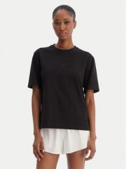 Reebok T-Shirt Suzie RK25505CCW Czarny Relaxed Fit. Czarne t-shirty damskie Reebok, s, bez wzorów, z bawełny, bez kołnierzyka. Za 79.99 zł.