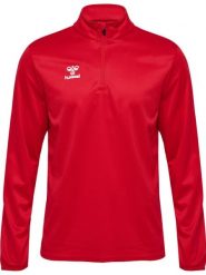 Bluza dresowa 1/2 zip Hummel Essential. Czerwone bluzy damskie Hummel, xl, bez wzorów, z dresówki, bez kaptura. Za 167.00 zł.