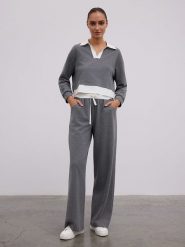 BGN Spodnie w kolorze szarym rozmiar: 38. Szare spodnie materiałowe damskie BGN, bez wzorów, z materiału. Za 126.45 zł.