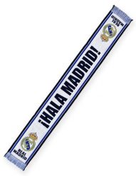 Szalik kibicowski Real Madryt. Szaliki damskie REAL MADRID, bez wzorów, z materiału. Za 86.91 zł.