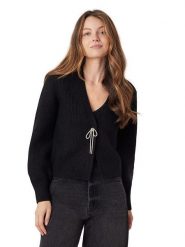 Scotch & Soda Sweter w kolorze czarnym rozmiar: XS. Czarne swetry klasyczne damskie Scotch & Soda, xs, ze splotem, bez kołnierzyka. Za 135.81 zł.