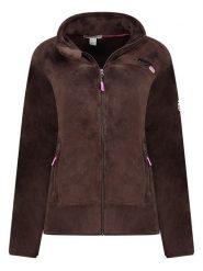 Geographical Norway Kurtka polarowa "Upaline" w kolorze brązowym rozmiar: M. Brązowe kurtki damskie Geographical Norway, m, bez wzorów, z polaru, bez kaptura. Za 104.89 zł.