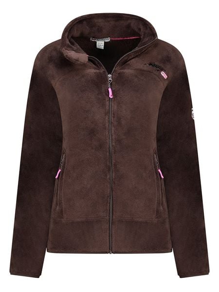 Geographical Norway Kurtka polarowa "Upaline" w kolorze brązowym rozmiar: M. Brązowe kurtki damskie Geographical Norway, m, bez wzorów, z polaru, bez kaptura. Za 104.89 zł.