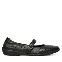 Baleriny Josef Seibel. Czarne balerinki damskie Josef Seibel, bez wzorów. Za 389.99 zł.