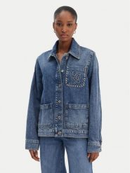 Liu Jo Kurtka jeansowa UA6125 D4854 Niebieski Regular Fit. Niebieskie kurtki damskie Liu Jo, m, bez wzorów, z jeansu, bez kaptura. Za 949.99 zł.