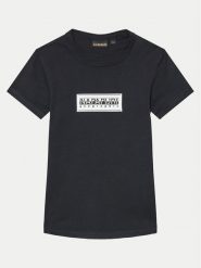 Napapijri T-Shirt S-Chamois NP0A4HYL M Czarny Regular Fit. Czarne t-shirty i koszulki chłopięce Napapijri, bez wzorów, z bawełny, bez kołnierzyka, bez ramiączek. Za 69.99 zł.