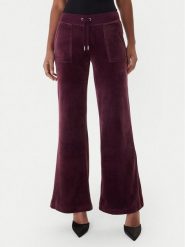Juicy Couture Spodnie dresowe Layla JCSEBJ001 Bordowy Flared Leg. Czerwone spodnie dresowe damskie Juicy Couture, s, bez wzorów, z dresówki. Za 349.99 zł.