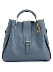 Lucca Baldi Skórzana torebka "Vinci" w kolorze błękitnym - 33 x 28 x 13 cm rozmiar: onesize. Niebieskie torebki klasyczne damskie Lucca Baldi, z materiału, na ramię, bez dodatków. Za 347.99 zł.