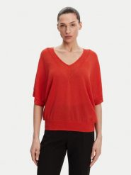Morgan Bluzka 241-MCHRIS Pomarańczowy Relaxed Fit. Brązowe bluzki damskie Morgan, xs, bez wzorów, z wiskozy, bez kołnierzyka, bez ramiączek. Za 129.99 zł.