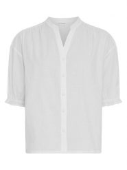 MOSS COPENHAGEN Bluzka w kolorze białym rozmiar: XS. Białe bluzki damskie Moss Copenhagen, xs, bez wzorów, z bawełny, bez kołnierzyka, bez ramiączek. Za 219.95 zł.