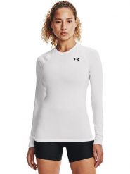 Under Armour Koszulka funkcyjna "Authentics Com" w kolorze białym rozmiar: S. Białe koszulki damskie Under Armour, s, bez wzorów, z materiału, bez kołnierzyka, bez ramiączek. Za 109.78 zł.