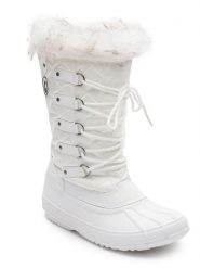 Kimberfeel Kozaki zimowe "Elsa" w kolorze białym rozmiar: 40. Białe kozaki damskie Kimberfeel, na zimę, z materiału, bez obcasa, bez zapięcia. Za 187.96 zł.