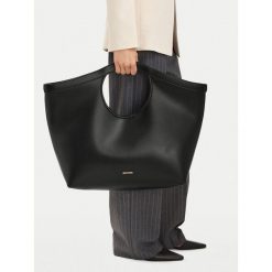 Torebka GINO ROSSI. Czarne shopper bag Gino Rossi, bez wzorów, bez dodatków. Za 299.99 zł.