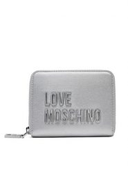 LOVE MOSCHINO Portfel JC5613PP1MKD196B Srebrny. Szare portfele damskie Love Moschino, bez wzorów, ze skóry. Za 249.99 zł.