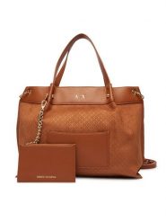 Armani Exchange Torebka XW001211 AF22645 U6119 Beżowy. Brązowe torebki klasyczne damskie Armani Exchange, ze skóry, bez dodatków. Za 799.99 zł.